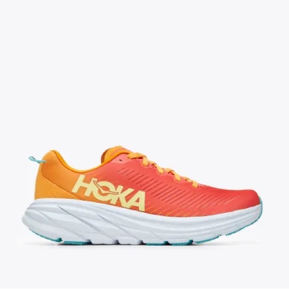 Hoka Rincon 3 Camellia/ Radiant Yellow size 8B - Picture 1 of 11